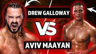 Drew Galloway vs Aviv Maayan  Singles Match [upl. by Sturges]