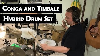 Conga and Timbale Hybrid Drum Set Tito Puente Tribute [upl. by Cirted982]