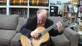 1929 Enrique Sanfeliu Classical Guitar Chromatic Scales Segovia Scales Carcassi Sor Albeniz Coste [upl. by Saoj]