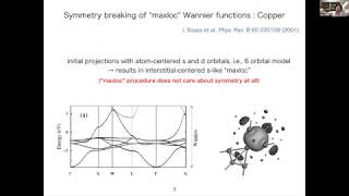 Symmetryadapted Wannier Functions  Yusuke Nomura [upl. by Nalehp378]