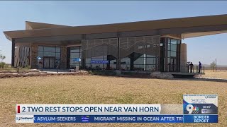 2 new rest stops open near Van Horn on I10 [upl. by Namolos]