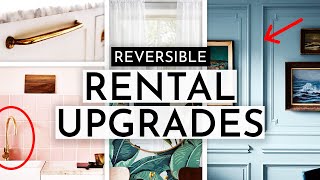 EASY amp REVERSIBLE RENTER FRIENDLY HOME UPGRADES [upl. by Cristin]