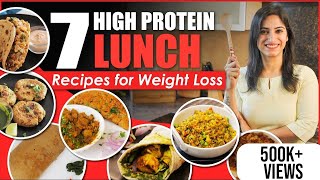 7 High Protein Veg LUNCH RECIPES for Weight Loss  By GunjanShouts [upl. by Benedix754]