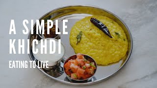 How to Make a Simple Khichdi  A Pressure Cooker Recipe [upl. by Aihtnamas815]