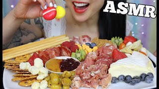 ASMR CHARCUTERIE PLATTER EATING SOUNDS NO TALKING  SASASMR [upl. by Aivatnuhs283]