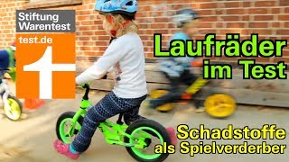 Test Laufräder für Kinder Schadstoffe in vielen Kinderlaufrädern  auch in Puky [upl. by Sundin]