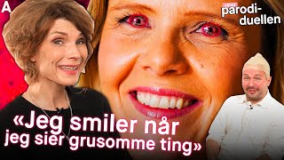 HERBORG GJØR EN CREEPY SYLVI LISTHAUG PARODI  Parodiduellen med Hasse Hope [upl. by Oaks]