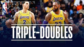 LeBron James amp Lonzo Ball Both Record TRIPLEDOUBLES  December 15 2018 [upl. by Aihsel]