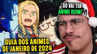 ANIMES DE JANEIRO DE 2024 ft CanalMangaQ ChapeusdePalha DanaelFernandes Narrativando  Michi [upl. by Shalom]