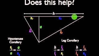 Corollaries to the Right Triangle Altitude Theorem [upl. by Wini]