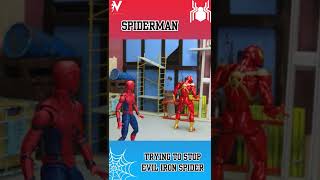 Short Spiderman Trying to Stop Evil IronSpider Episode 4 [upl. by Onitsuaf]