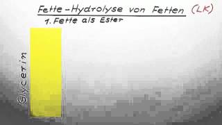 Hydrolyse von Fetten LK  Chemie  Organische Chemie [upl. by Adin579]