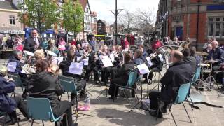 Hebden Bridge Brass Band  Lytham Square  26 April 2014 [upl. by Chicky89]