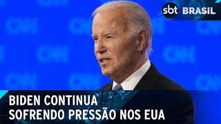 Corrida pela Casa Branca Biden pretende diminuir o ritmo da campanha  SBT Brasil 040724 [upl. by Dylana12]