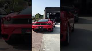 Ferrari F430 Aggressive Idle Revving w Fi EXHAUST Race EL Headers Catless Downpipes and Muffler [upl. by Narah]