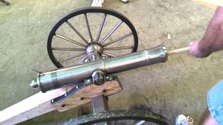 134quot cannon blank test fire [upl. by Kolosick653]