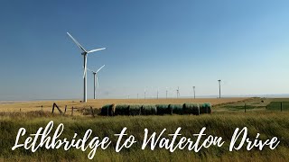 Lethbridge to Waterton Drive I Alberta Canada [upl. by Neeoma399]