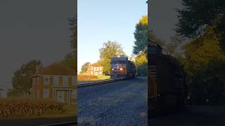 NS intermodal train passes an old farm house [upl. by Edik]