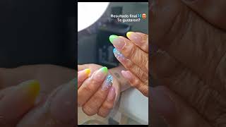 Uñas acrilicas cortas de colores nails uñas nailart uñasacrilicas 🦋 uñascortas shortnails [upl. by Eusebio880]