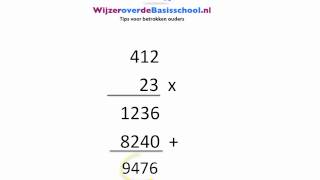 Vermenigvuldigen met kommagetallen [upl. by Terryn]