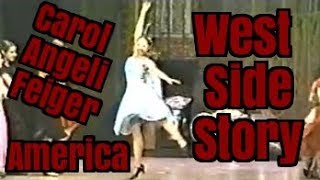 America  West Side Story  Carol Angeli Feiger as Anita amp Christina Moreno as Rosalia [upl. by Endys]