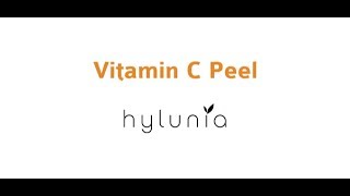 Hylunias Vitamin C Peel [upl. by Ahsauqal]