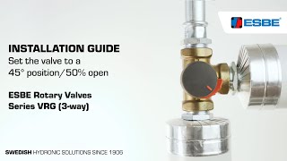 How to set ESBE 3way valve in 45° position50 open VRG [upl. by Yeloc505]