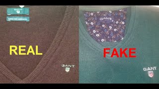 Real vs Fake Gant sweater How to spot fake Gant sweatshirts [upl. by Amlus187]