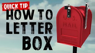 How To Use the Letterbox with YouTube Endcards Quick Tip 02 [upl. by Eyak]