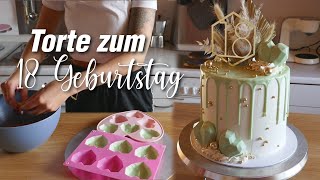 💚Drip cake Torte zum 18 Geburtstag Mädchen selber machen [upl. by Flossi]