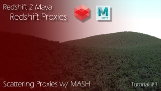 Redshift 2 Maya  Tutorial 3  Redshift Proxies amp MASH [upl. by Nell]