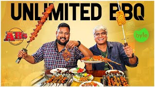 UNLIMITED BBQ BUFFET  Absolute BBQ  BBQ  Hyderabad Buffet [upl. by Urana524]