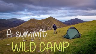 A solo Summit Wild camp on Slieve Meelmore [upl. by Pronty]