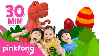 💃🕺 Dance amp Sing Along with Dinosaurs  More  Easter Special Compilation  Pinkfong Kids Songs [upl. by Afas]