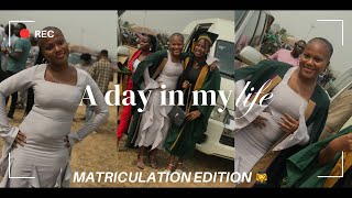 MATRICULATION DAY VLOG👩‍🎓💅ACHIEVERS UNIVERSITY EDITION 🏫🎓💕 [upl. by Parks]