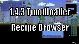 Terraria  Recipe Browser 143  How to install [upl. by Caro]