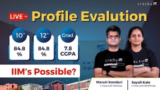 Ask About Your Profile 🔴 Reviewed By 4 Time CAT 100iler amp IIM Alumni  Live Profile Evaluation [upl. by Adiehsar]