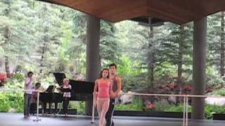 Tiler Peck and Robert Fairchild rehearsing for Vail International Dance Festival [upl. by Suoicserp714]