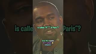 Kanye West Explains quotN in Parisquot 😂 [upl. by Dihaz]