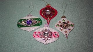 DIY Gorgeous Embellished Felt Christmas Ornaments EASY [upl. by Kahn721]