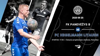 HegelmannTV tiesiogiai FK „Panevėžys B“  Kauno FC „Hegelmann Litauen“ [upl. by Dnalyr]