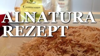 Alnatura Rezepte  Couscous mit Buttermilch  Banane  Zimt  Kokos  schnelle Rezepte 5 Minuten [upl. by Suvart81]