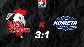 TIPSPORT EXTRALIGA 22Kolo  HC Olomouc 31 HC Kometa Brno  26112023 [upl. by Ardussi]