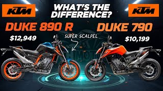 KTM Duke 890 R 🆚️ KTM Duke 790  Full Specs Comparison  Whats the difference [upl. by Eecyal]