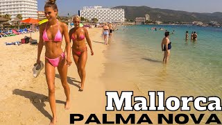 Mallorca PALMA NOVA Beach Walk Tour MAJORCA [upl. by Parsons]