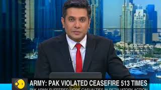 Indian Army Pakistan breaks ceasefire 513 times post Balakot air strike [upl. by Hamachi]