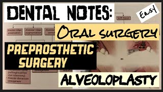 PREPROSTHETIC SURGERY II ALVEOLOPLASTY II ORAL SURGERY II SURGICAL TECHNIQUES II imp [upl. by Yenahc98]