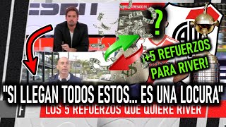 CLOSS IMPACTADO con LOS NUEVOS 5 REFUERZOS que RIVER PLATE esta BUSCANDO para GANAR LA LIBERTADORES [upl. by Inkster]