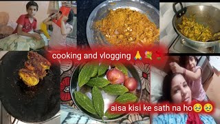 Aaj to gajab hi ho gaya 😓😓karele ki sabji and bharwa evning to night vlog with cooking dailyvlog🙏🙏 [upl. by Adiari]