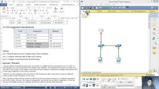 6337  5137 Lab  Configuring 8021Q TrunkBased InterVLAN Routing [upl. by Ayanet604]